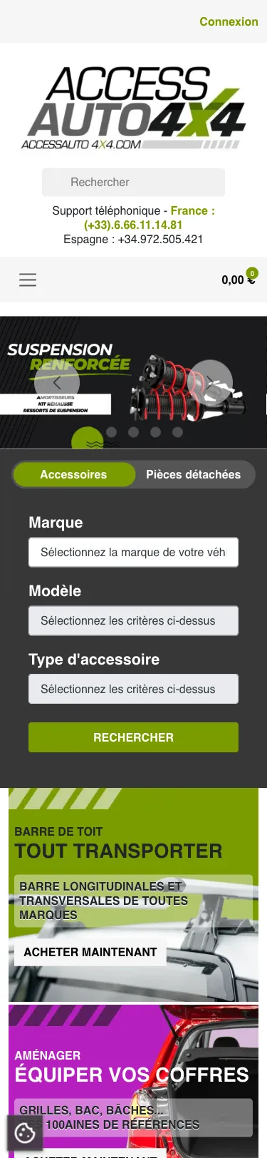 Accessauto4x4 - version mobile