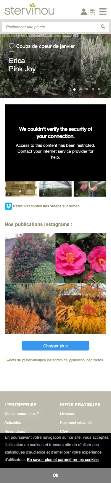 Stervinou - version mobile